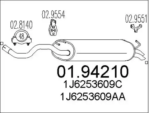 крайно гърне MTS 01.94210