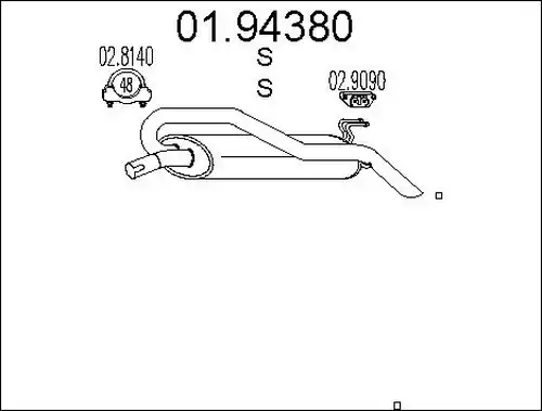 крайно гърне MTS 01.94380