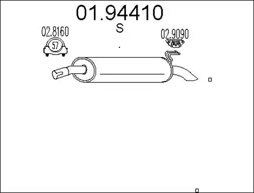 крайно гърне MTS 01.94410