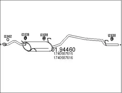 крайно гърне MTS 01.94460