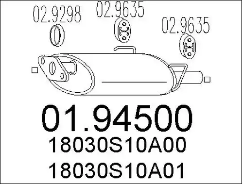 крайно гърне MTS 01.94500