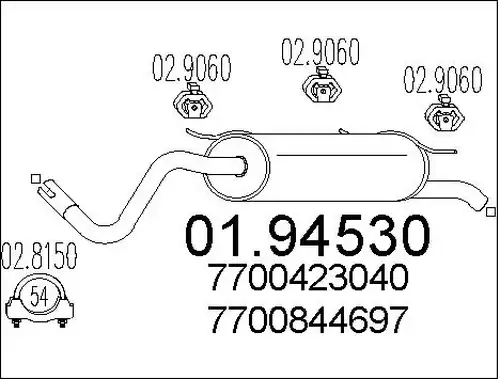 крайно гърне MTS 01.94530