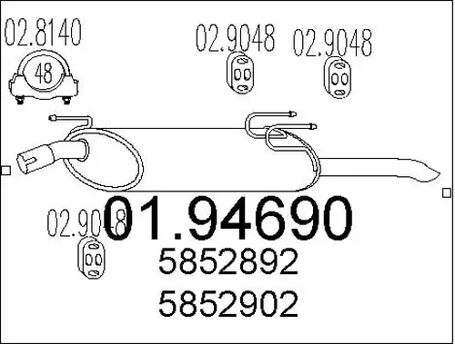 крайно гърне MTS 01.94690