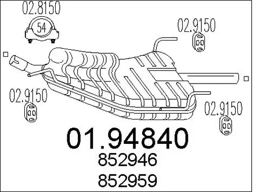 крайно гърне MTS 01.94840