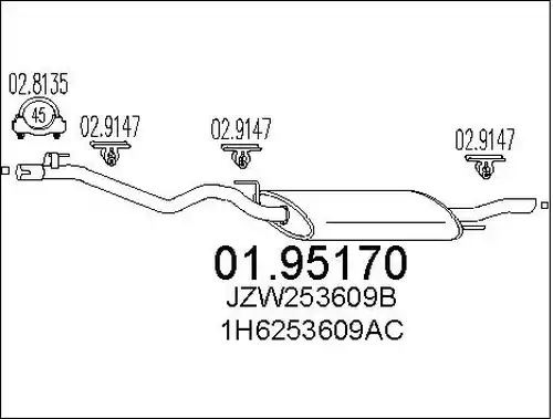 крайно гърне MTS 01.95170