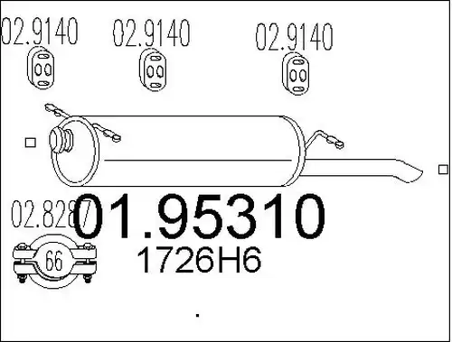 крайно гърне MTS 01.95310