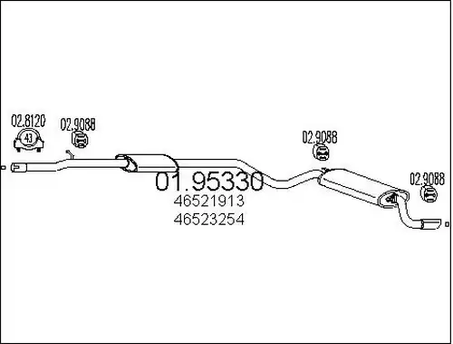 крайно гърне MTS 01.95330