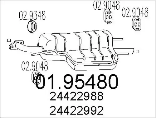 крайно гърне MTS 01.95480