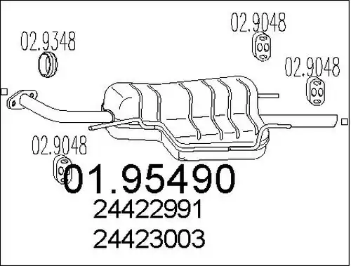 крайно гърне MTS 01.95490