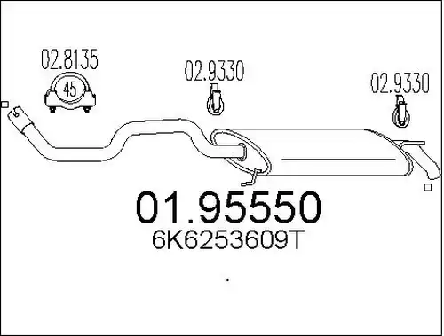 крайно гърне MTS 01.95550