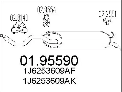 крайно гърне MTS 01.95590