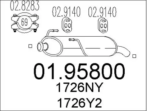 крайно гърне MTS 01.95800