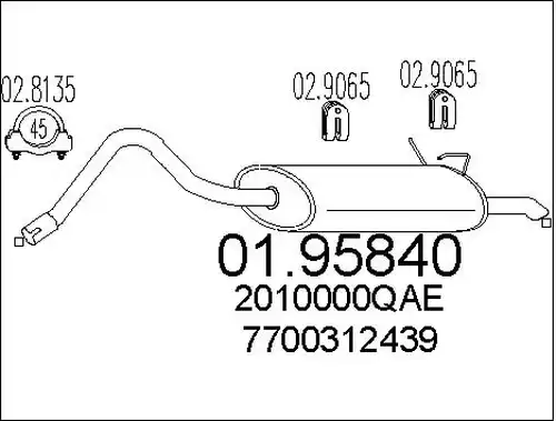 крайно гърне MTS 01.95840