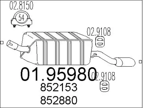 крайно гърне MTS 01.95980