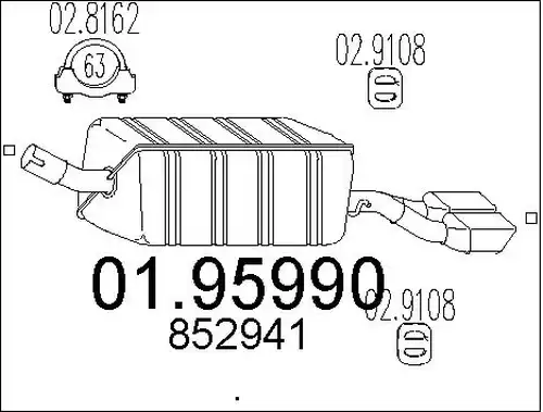 крайно гърне MTS 01.95990