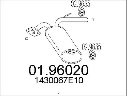 крайно гърне MTS 01.96020