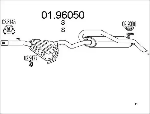 крайно гърне MTS 01.96050