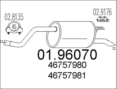 крайно гърне MTS 01.96070