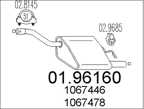 крайно гърне MTS 01.96160