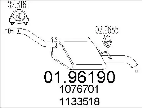 крайно гърне MTS 01.96190