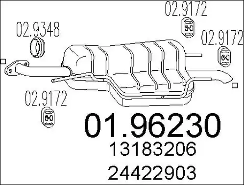 крайно гърне MTS 01.96230