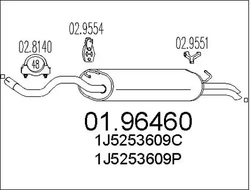 крайно гърне MTS 01.96460