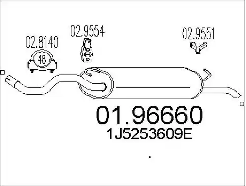 крайно гърне MTS 01.96660