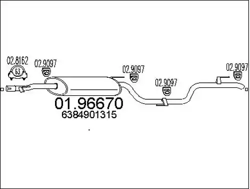 крайно гърне MTS 01.96670