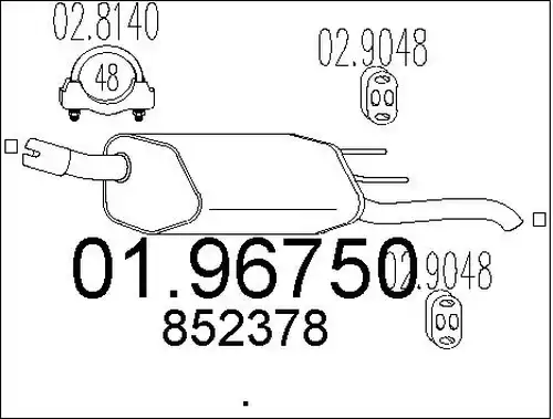 крайно гърне MTS 01.96750