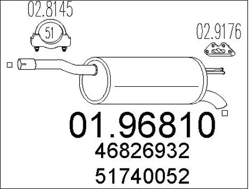 крайно гърне MTS 01.96810