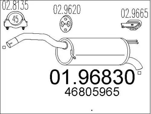 крайно гърне MTS 01.96830