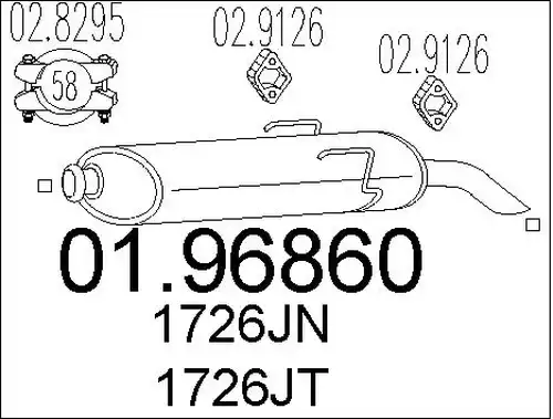 крайно гърне MTS 01.96860