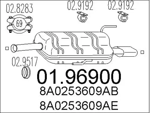 крайно гърне MTS 01.96900