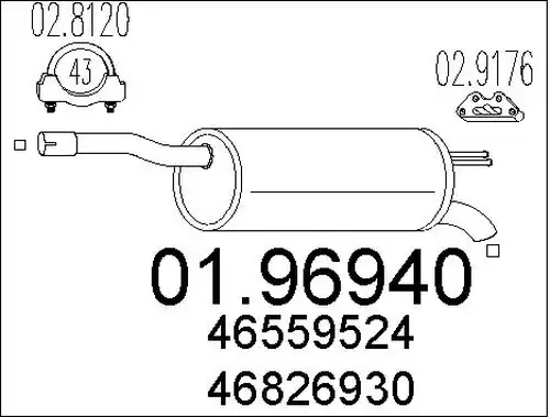 крайно гърне MTS 01.96940