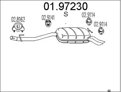 крайно гърне MTS 01.97230