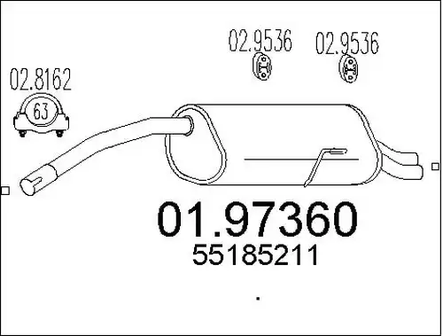 крайно гърне MTS 01.97360