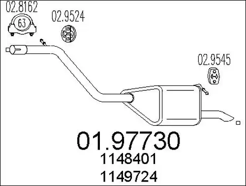 крайно гърне MTS 01.97730