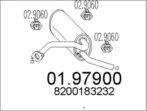 крайно гърне MTS 01.97900