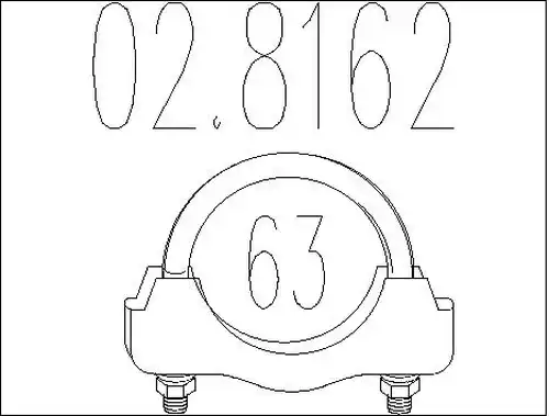 тръбна връзка, изпускателна система MTS 02.8162