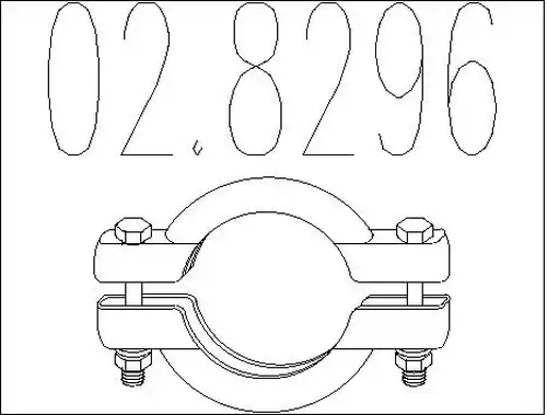 тръбна връзка, изпускателна система MTS 02.8296