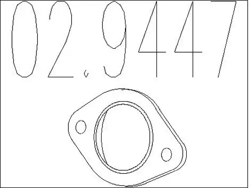 уплътнение, изпускателни тръби MTS 02.9447