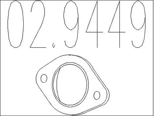 уплътнение, изпускателни тръби MTS 02.9449