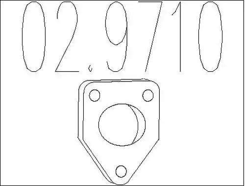 уплътнение, изпускателни тръби MTS 02.9710