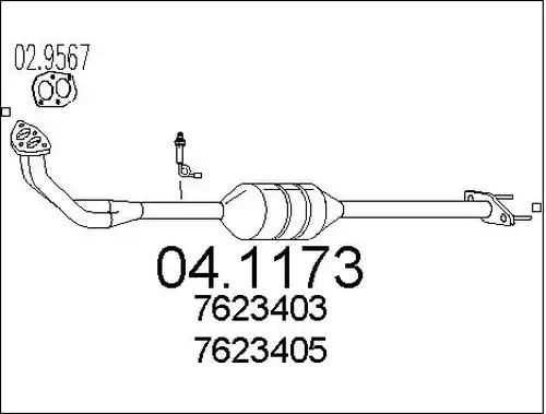 катализатор MTS 04.1173