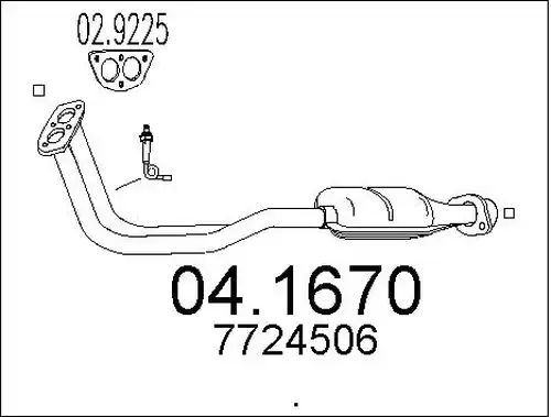 катализатор MTS 04.1670