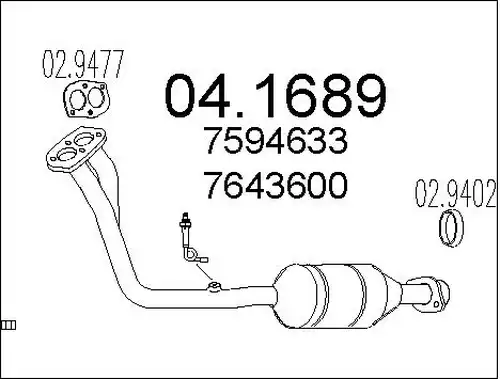 катализатор MTS 04.1689