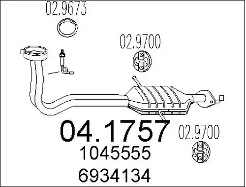 катализатор MTS 04.1757