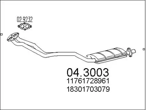 катализатор MTS 04.3003