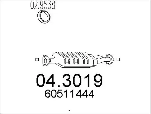 катализатор MTS 04.3019