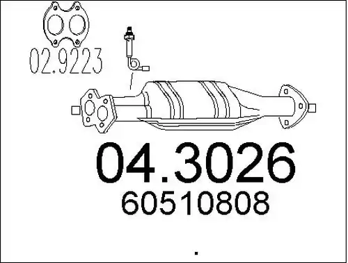катализатор MTS 04.3026